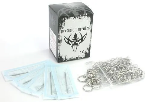 100 Sterile Needles and 100 Captive Bead Rings - Versatile Piercing Kit