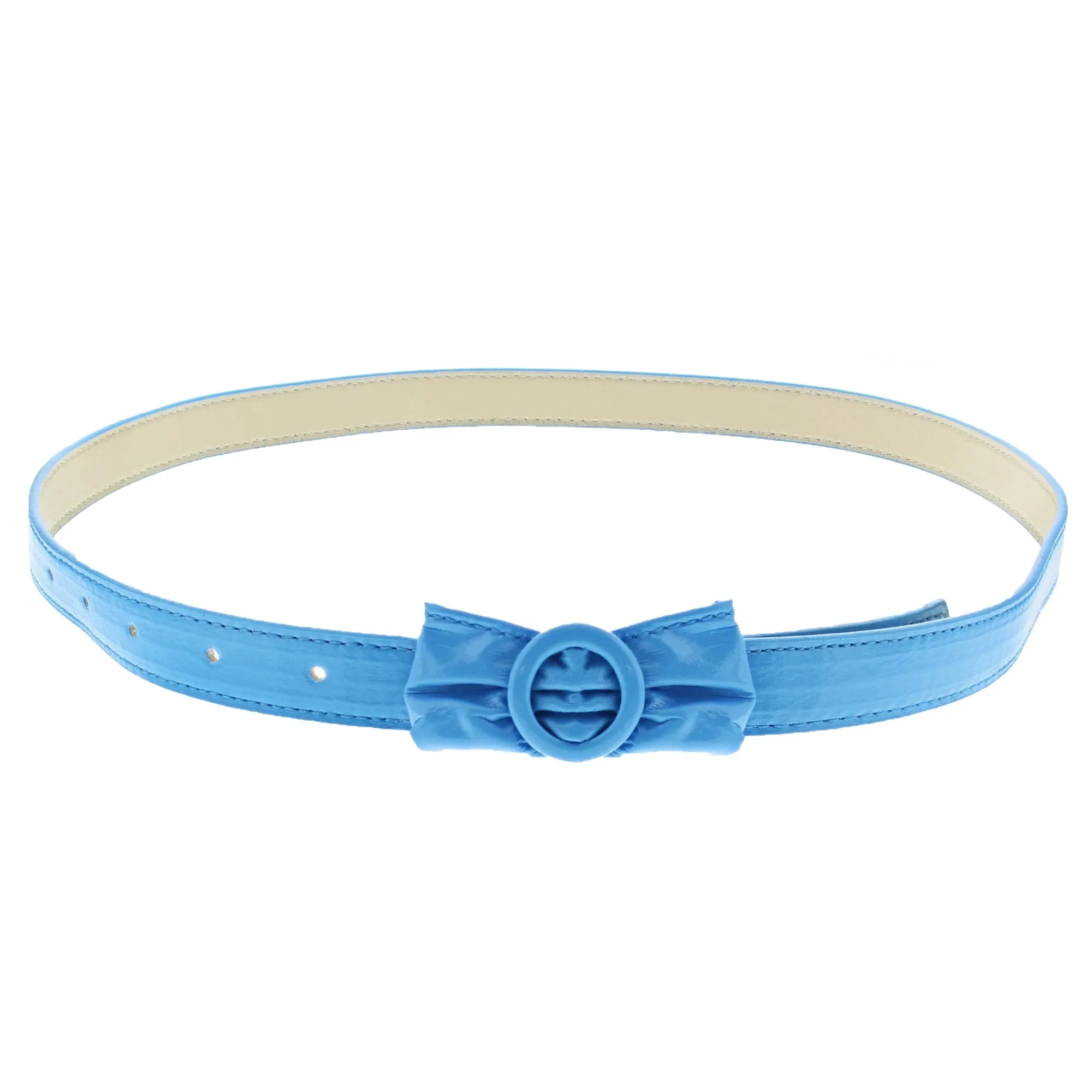 102.5 x 2cm Bow Retro Waist Belt With a Round Buckle
