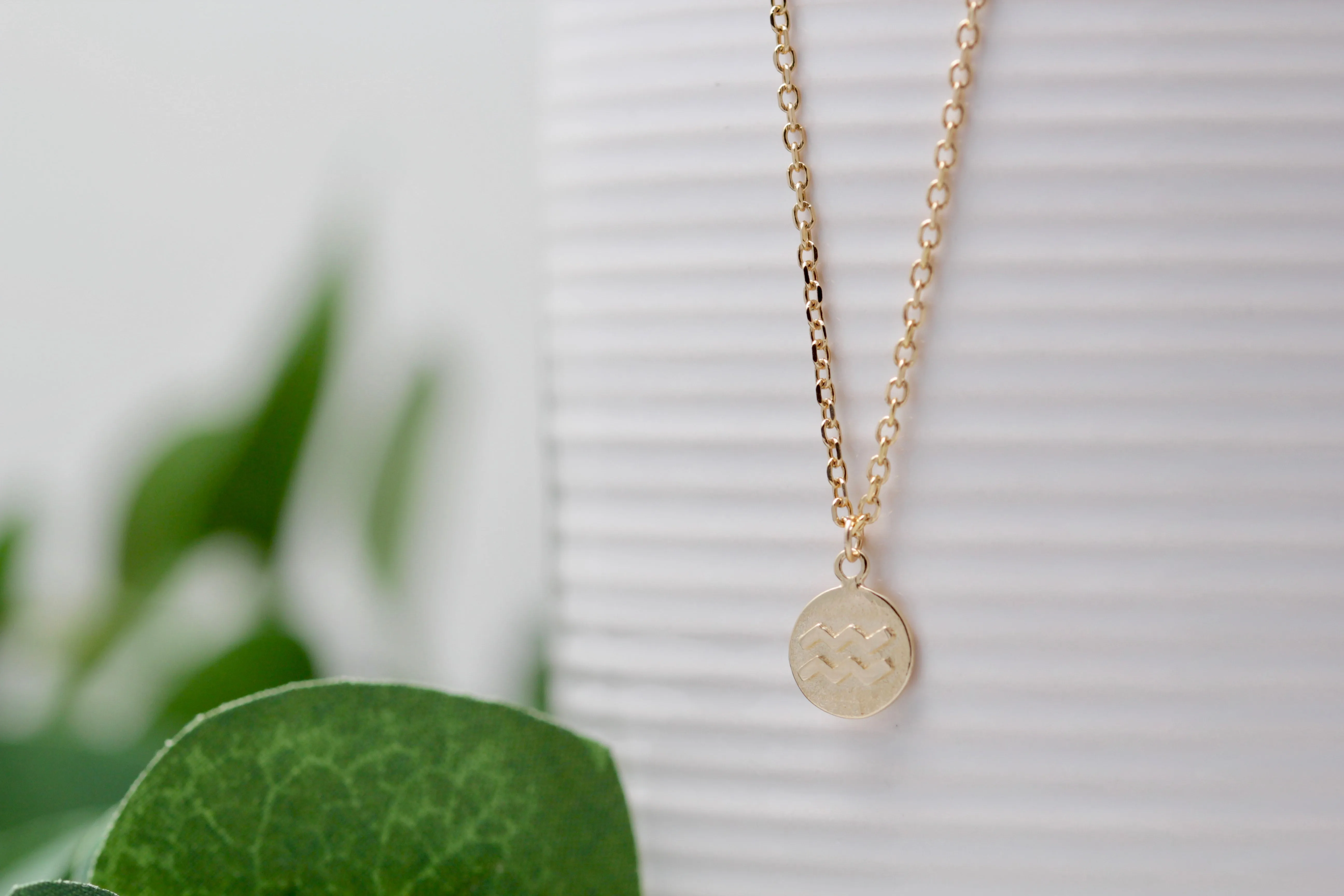 10K Double Sided Zodiac Necklaces