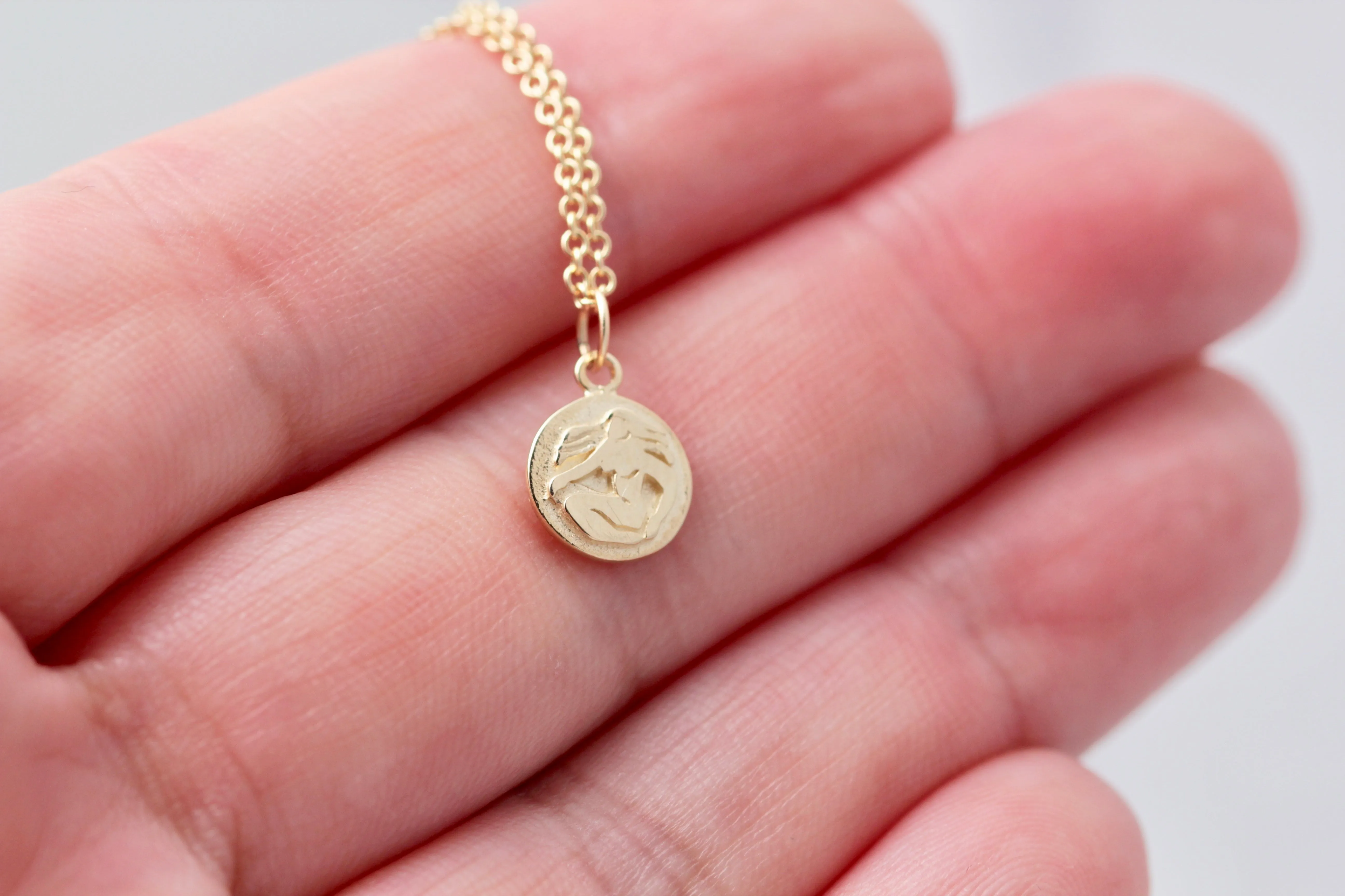 10K Double Sided Zodiac Necklaces