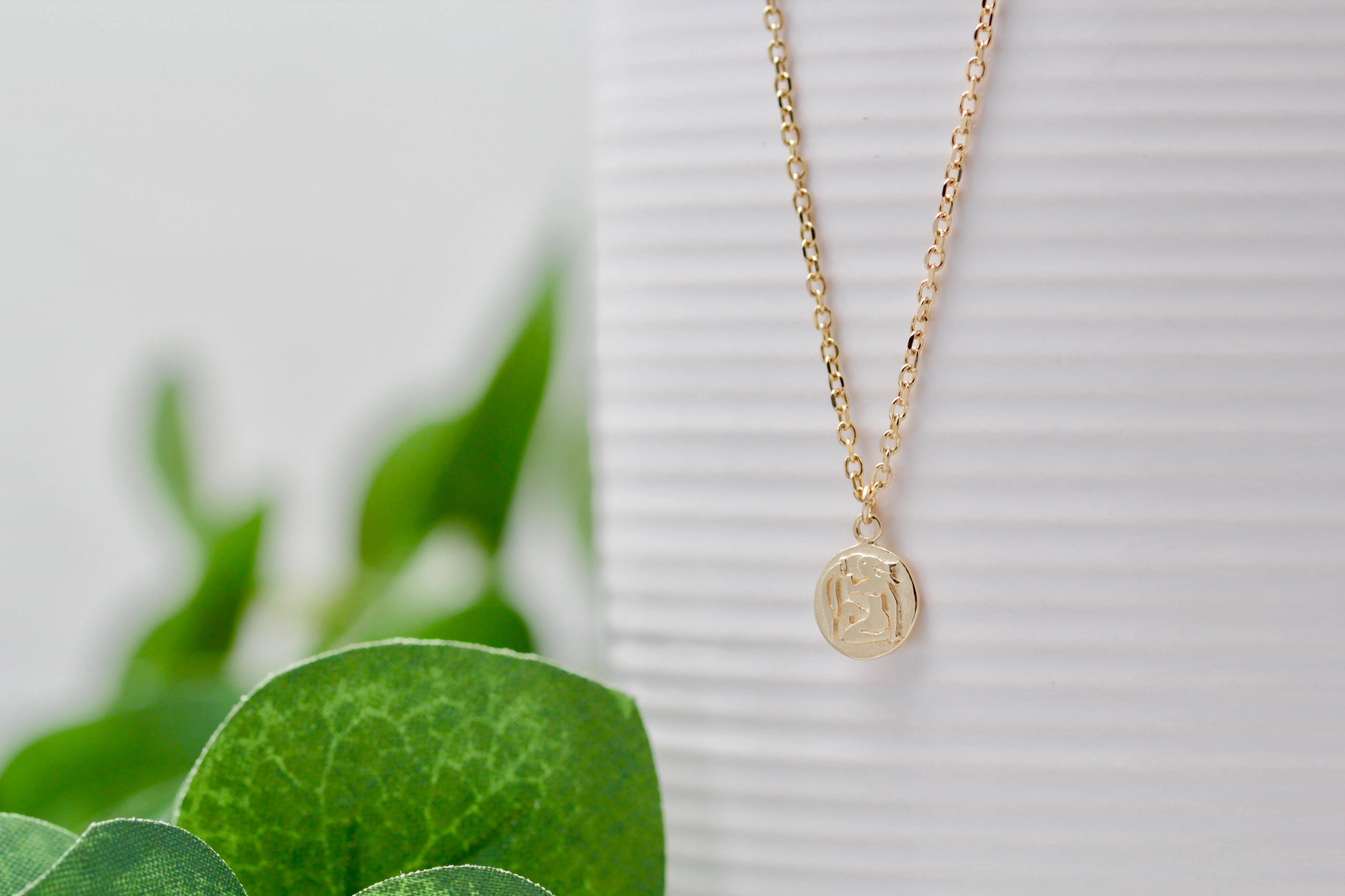 10K Double Sided Zodiac Necklaces