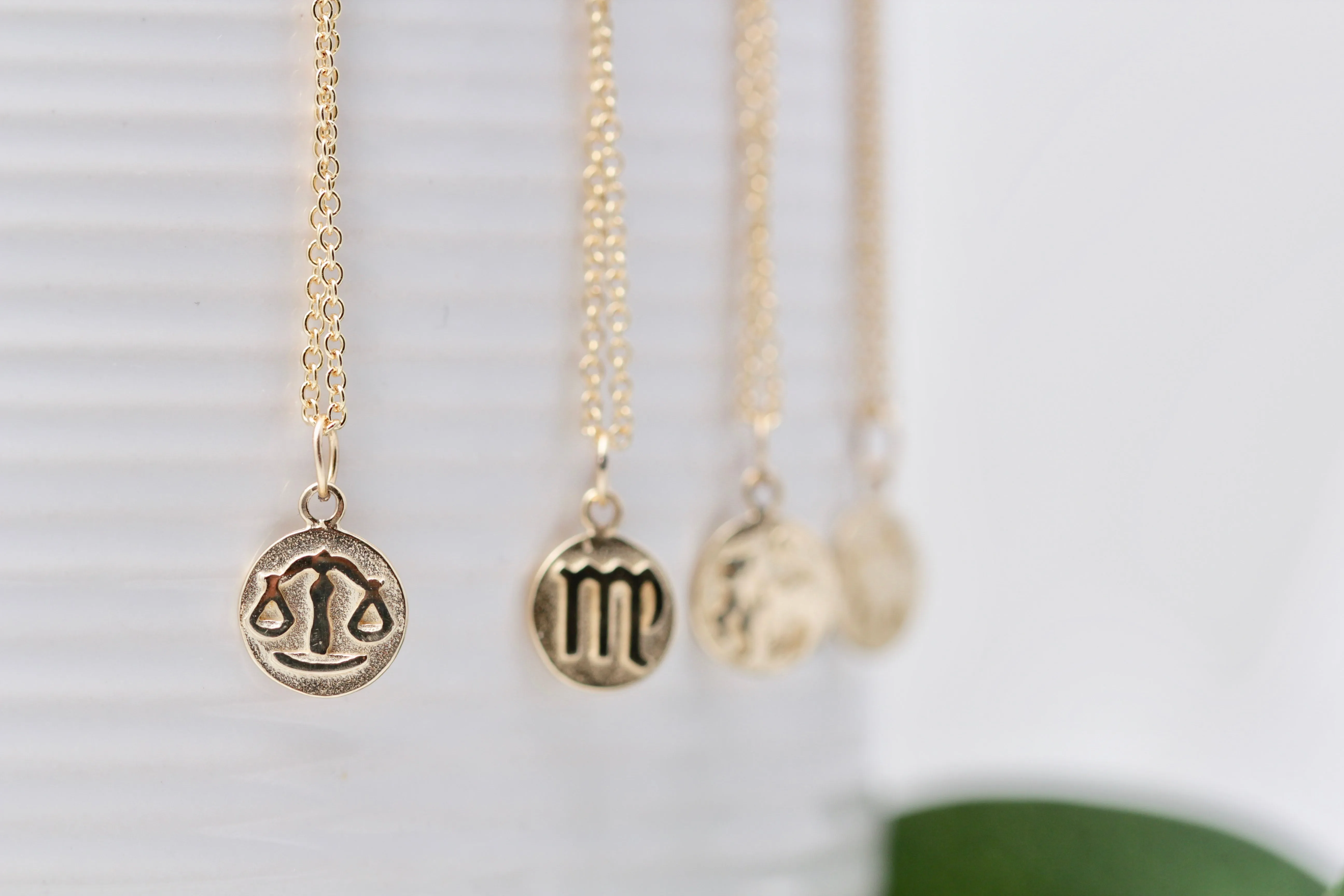 10K Double Sided Zodiac Necklaces