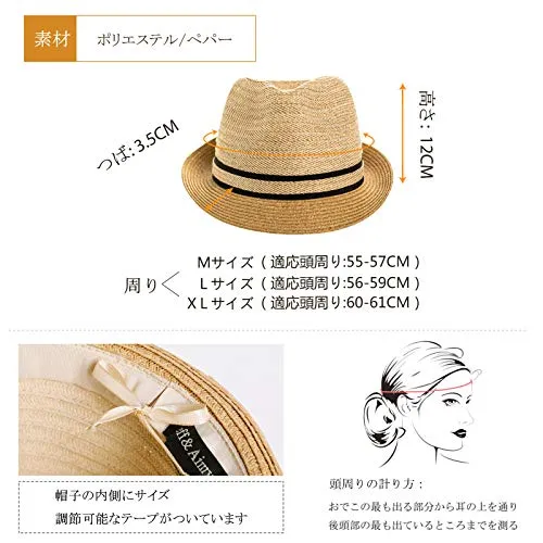 1920s Straw Panama Fedora Hat Cap for Men 1920s Gatsby Derby Hat for Womens