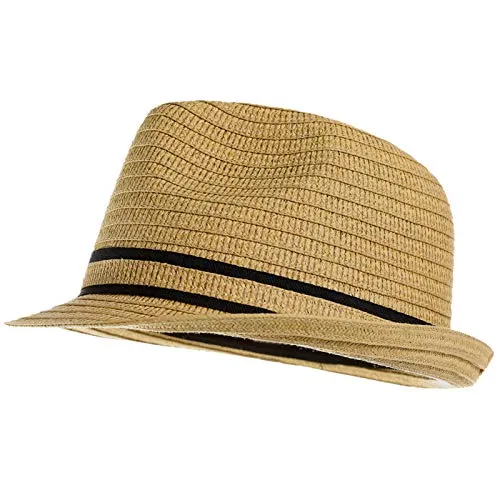 1920s Straw Panama Fedora Hat Cap for Men 1920s Gatsby Derby Hat for Womens