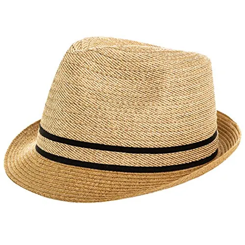 1920s Straw Panama Fedora Hat Cap for Men 1920s Gatsby Derby Hat for Womens