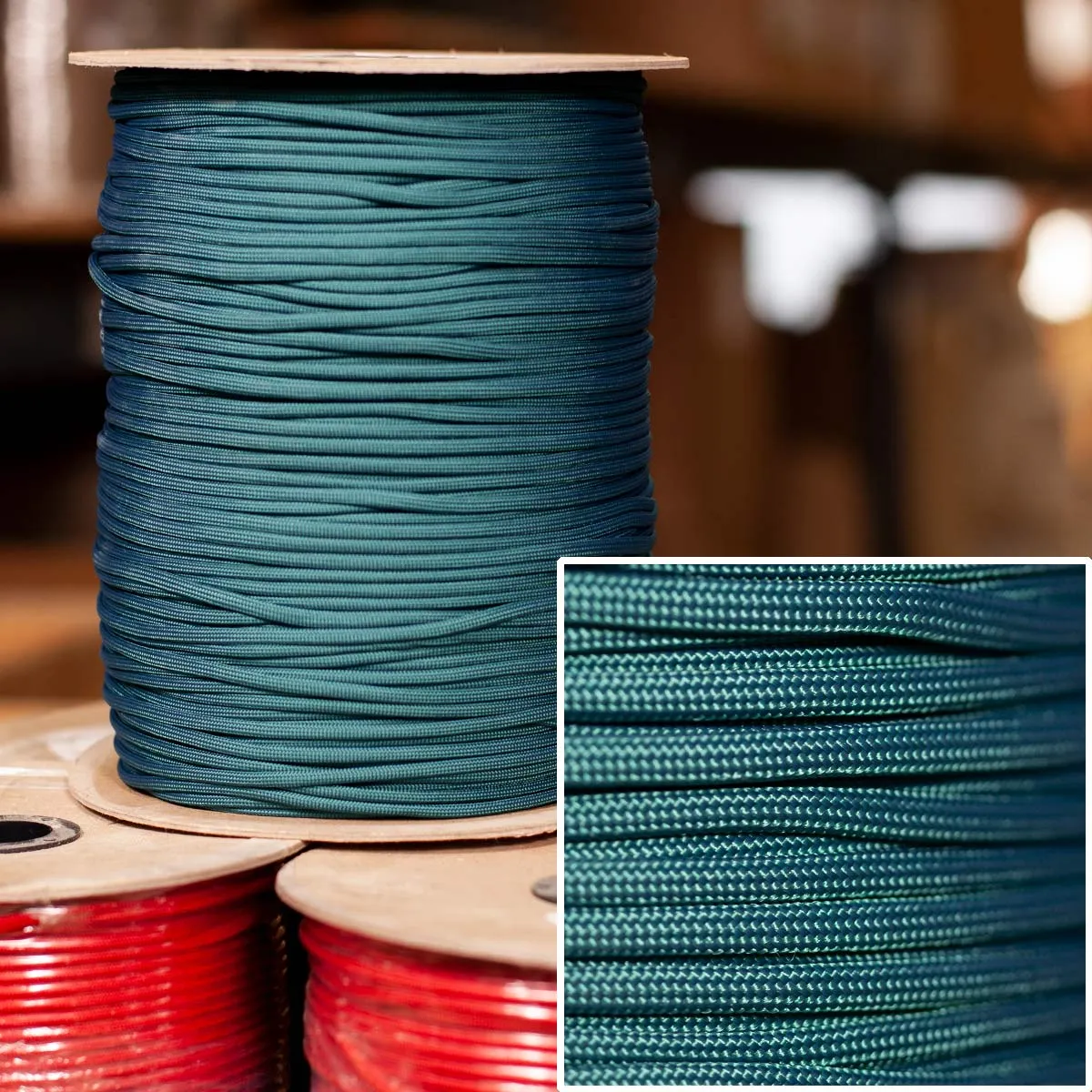 550 Paracord in Caribbean Blue -  1000' Spool