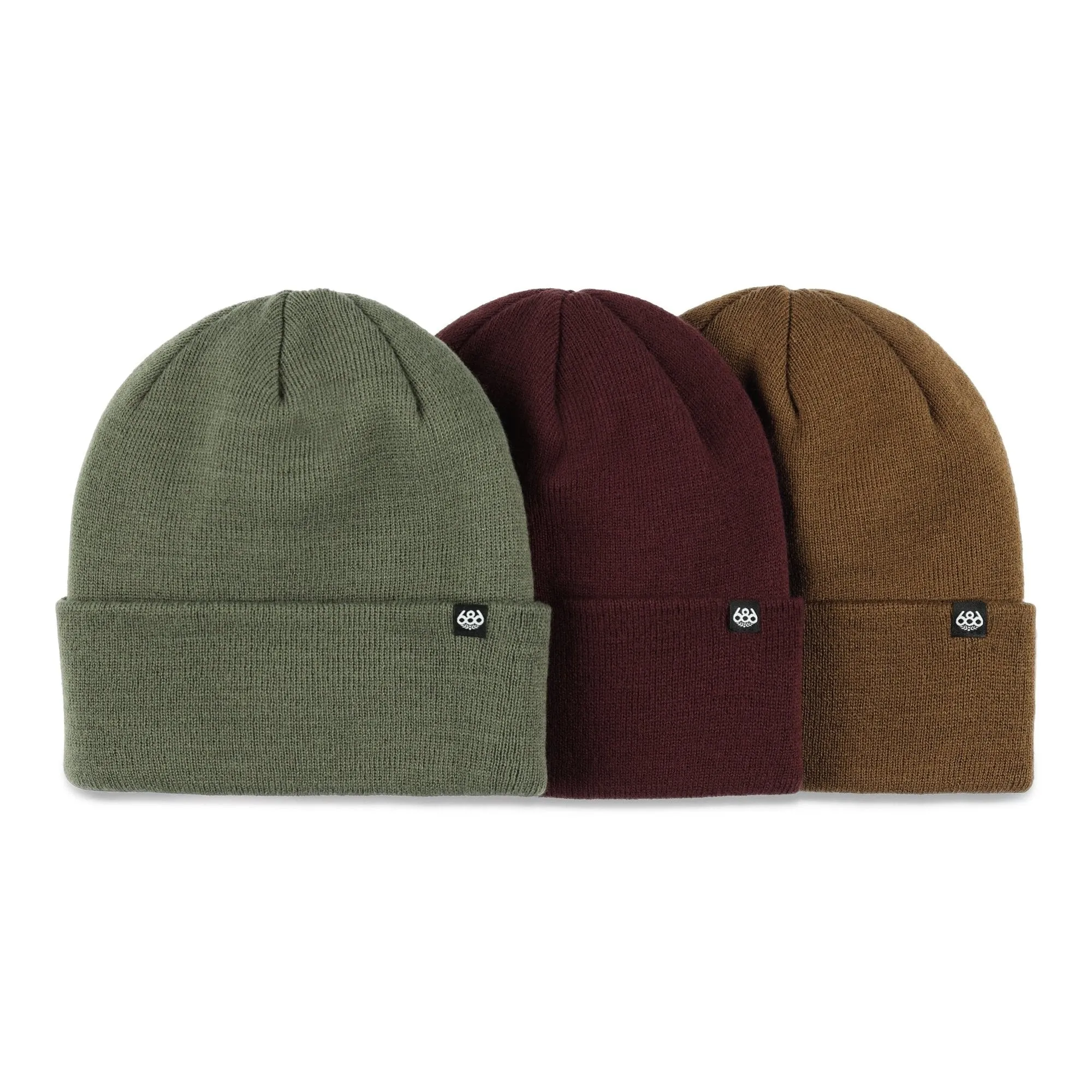 686 Standard Roll Up Beanie 3-Pack 2025