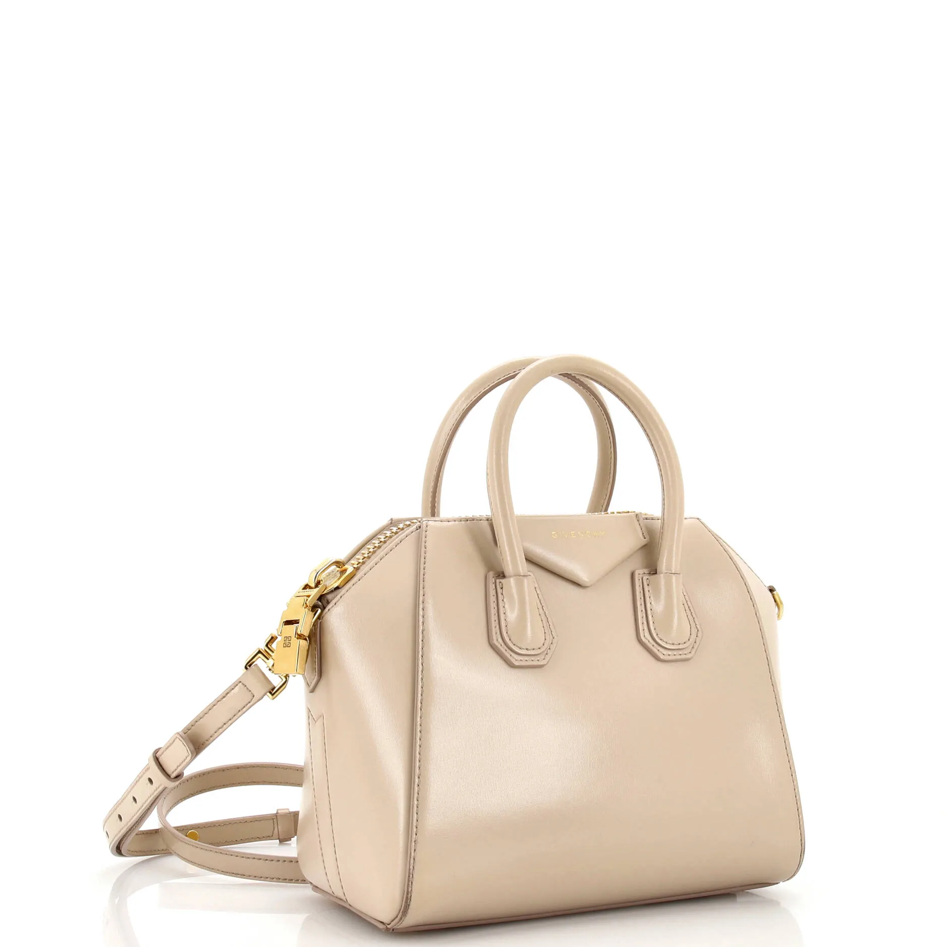 Antigona Bag Glazed Leather Mini