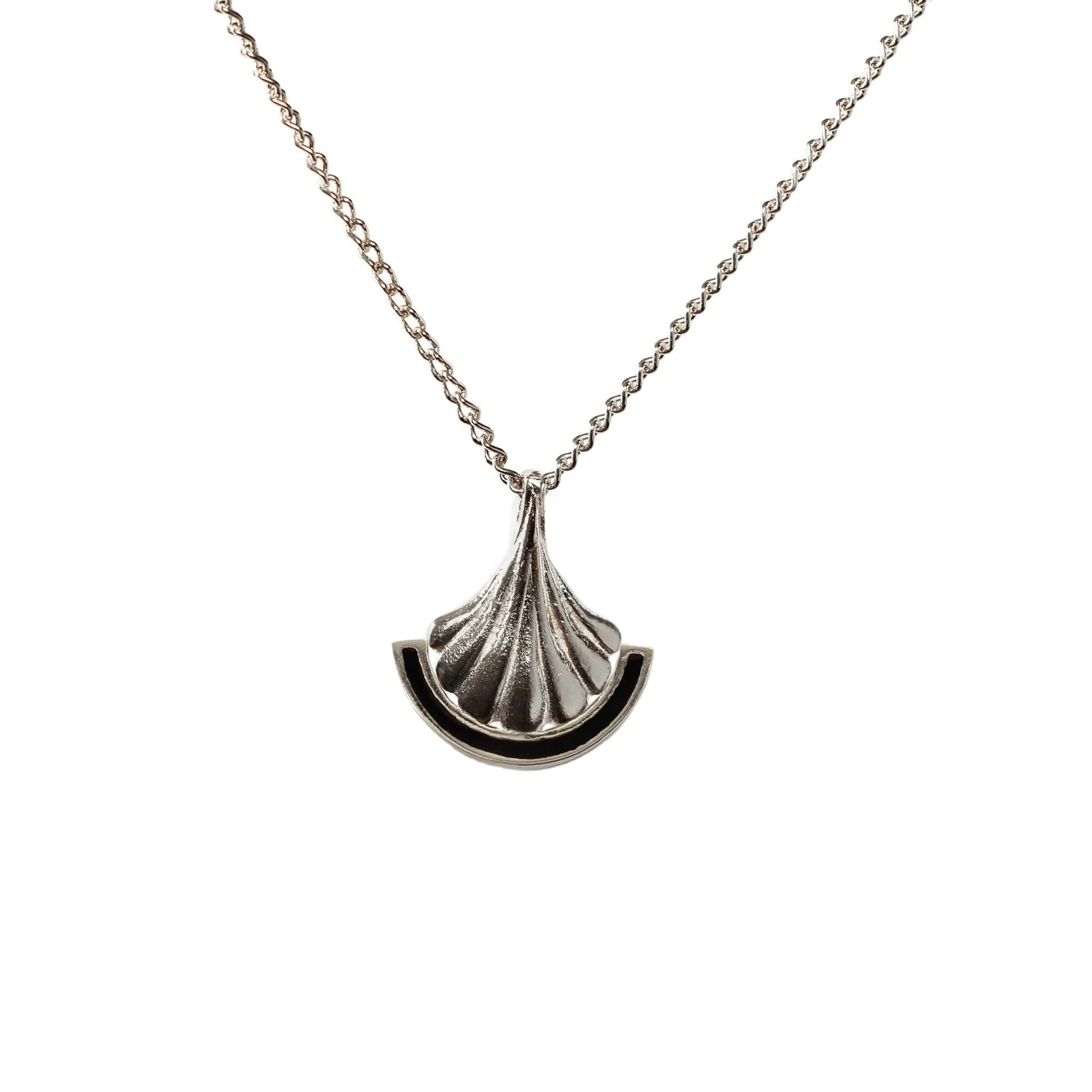 Black Enamel Pillar Pendant