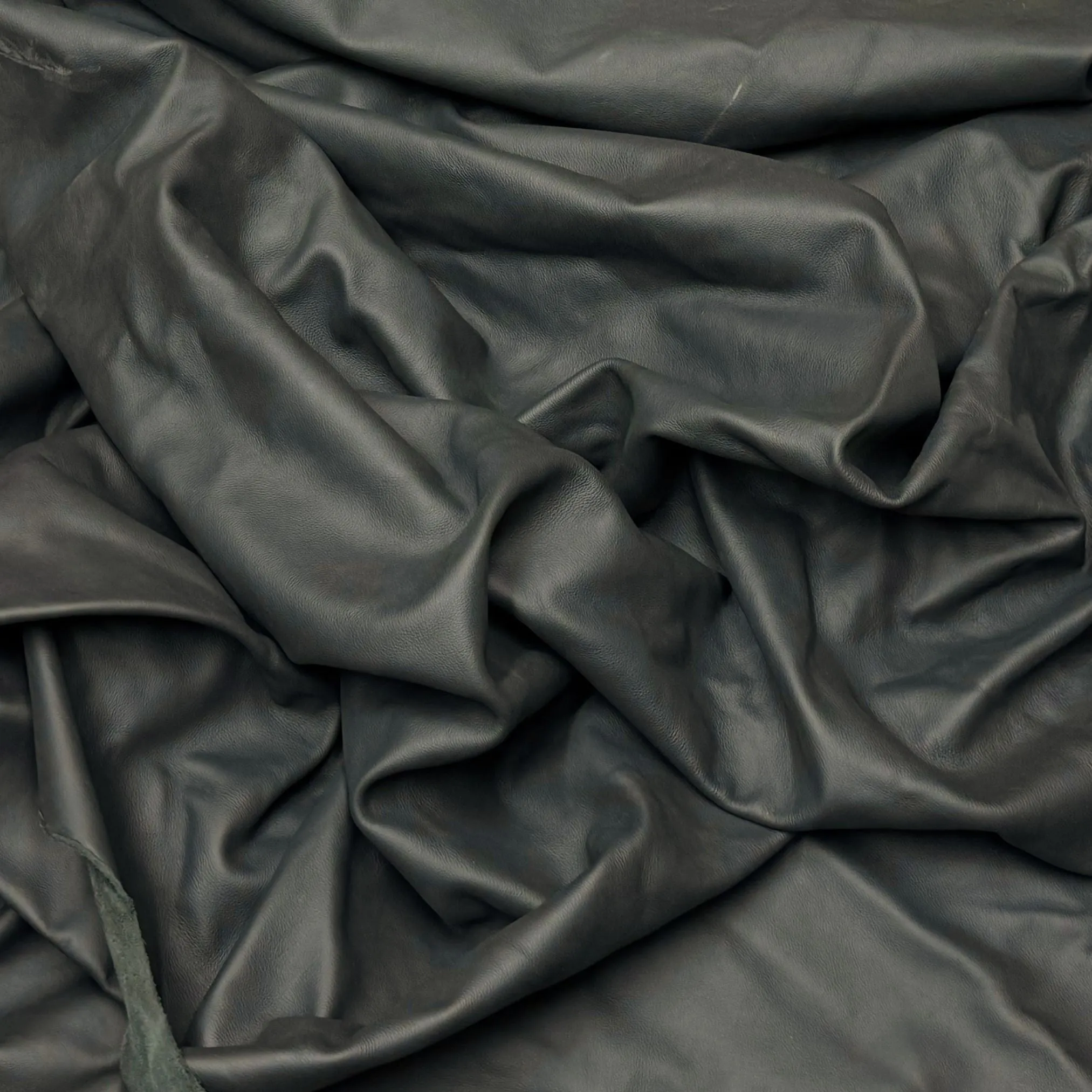 Black Upholstery Leather Hides - B  Grade - 2-3 oz Cowhide - Large