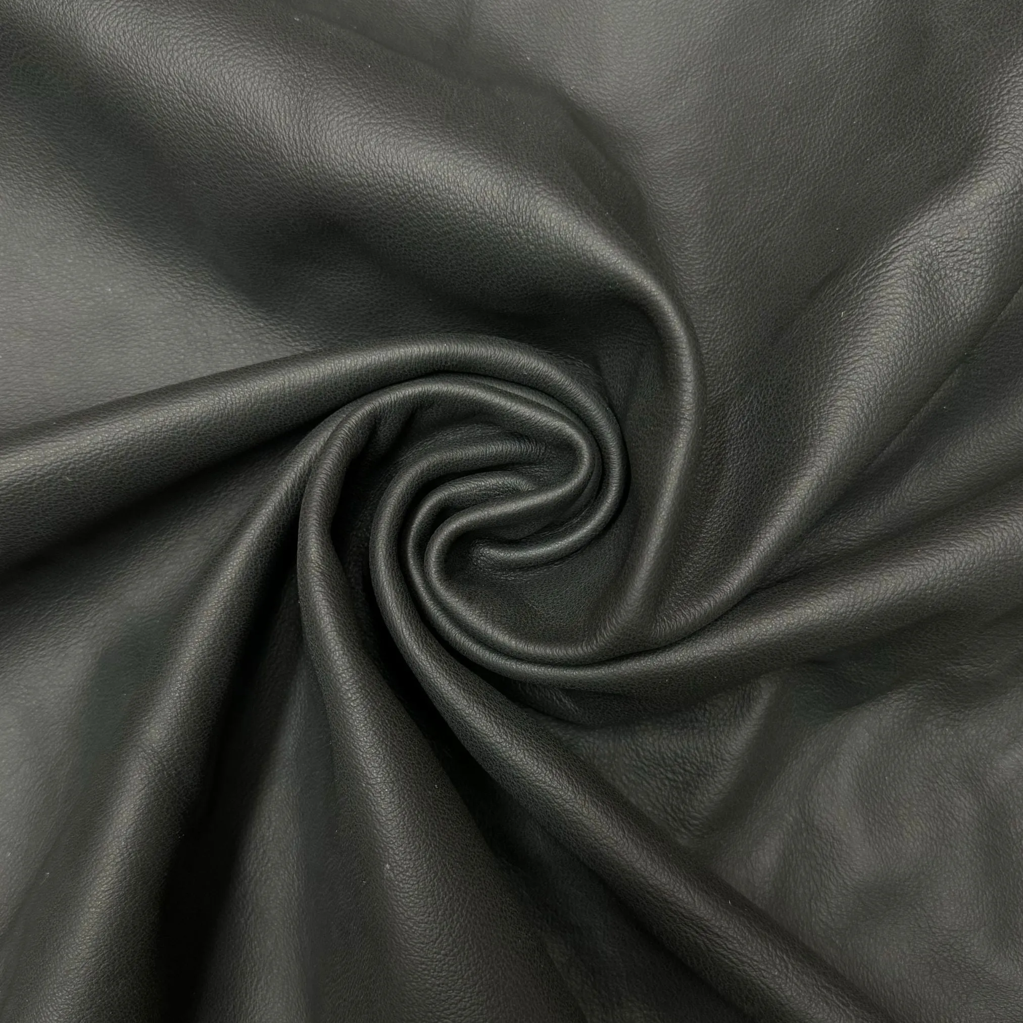 Black Upholstery Leather Hides - B  Grade - 2-3 oz Cowhide - Large