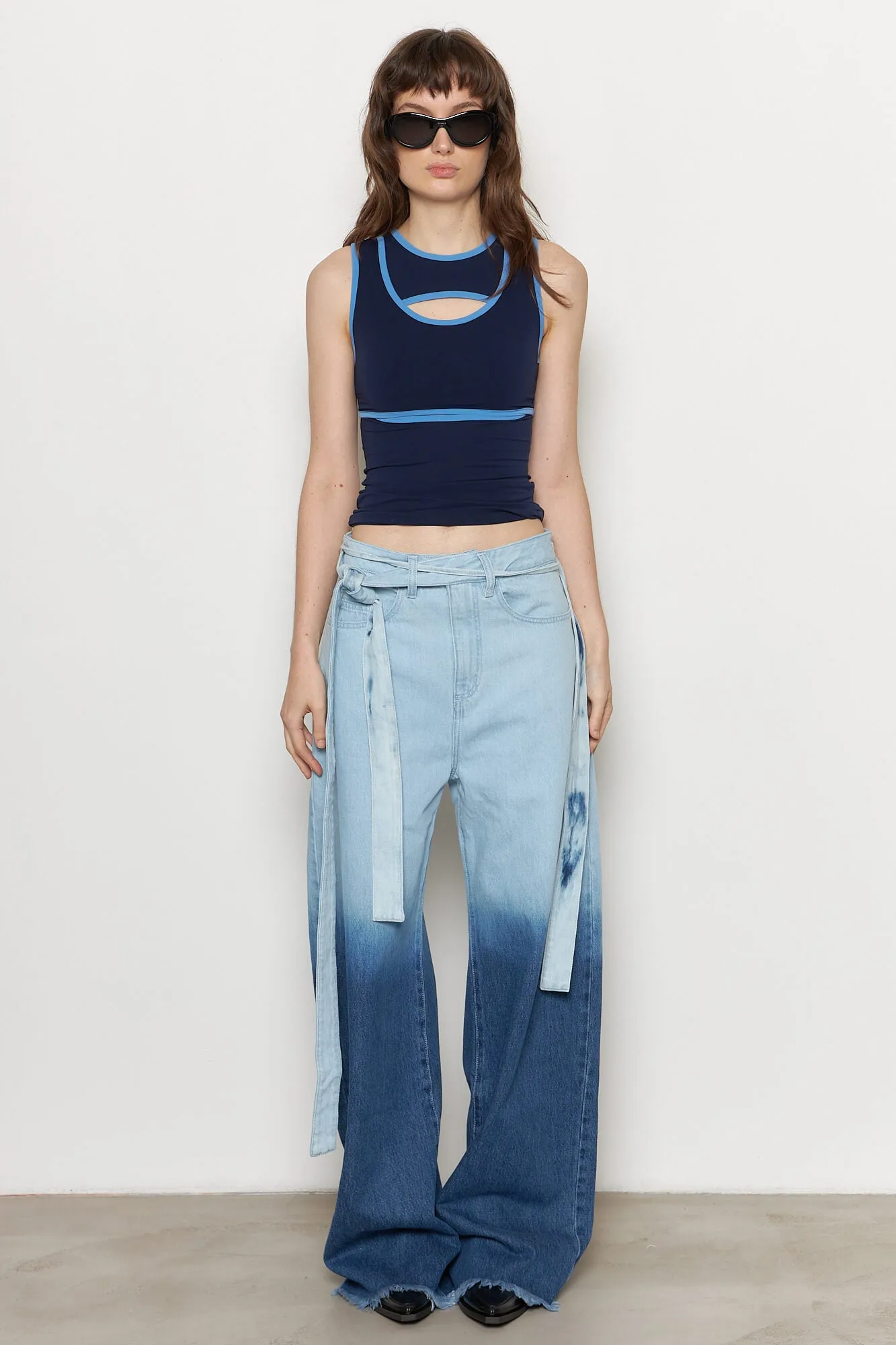 Boyfriend Jeans with Belts