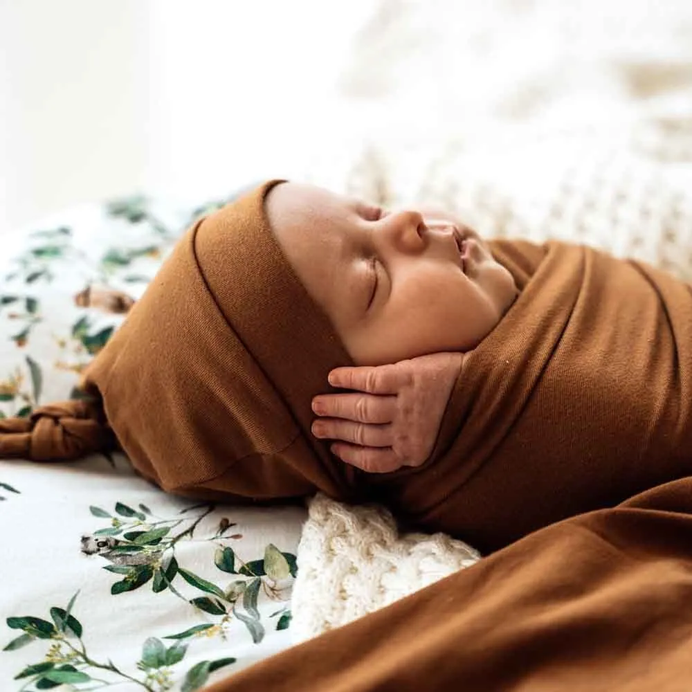 Bronze Organic Knotted Beanie