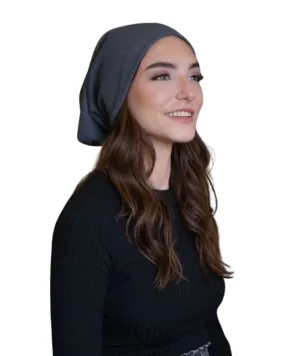 BTXOCH Solid Charcoal Textured Beanie