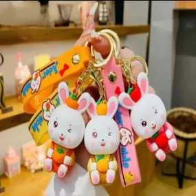 Bunny Theme Cute  Keychain