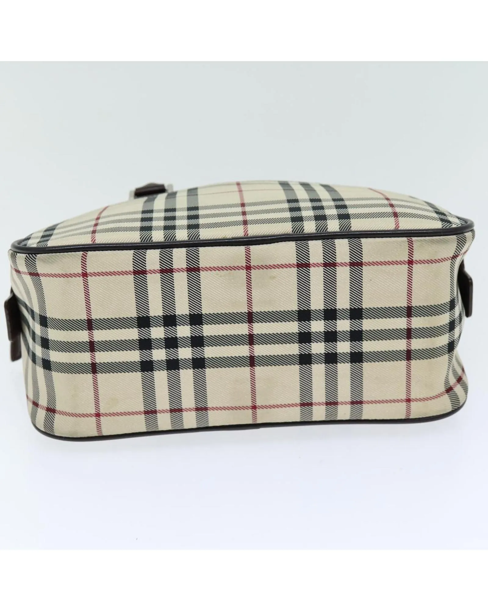 BURBERRY Small Check Satchel Handbag BeigeBrown