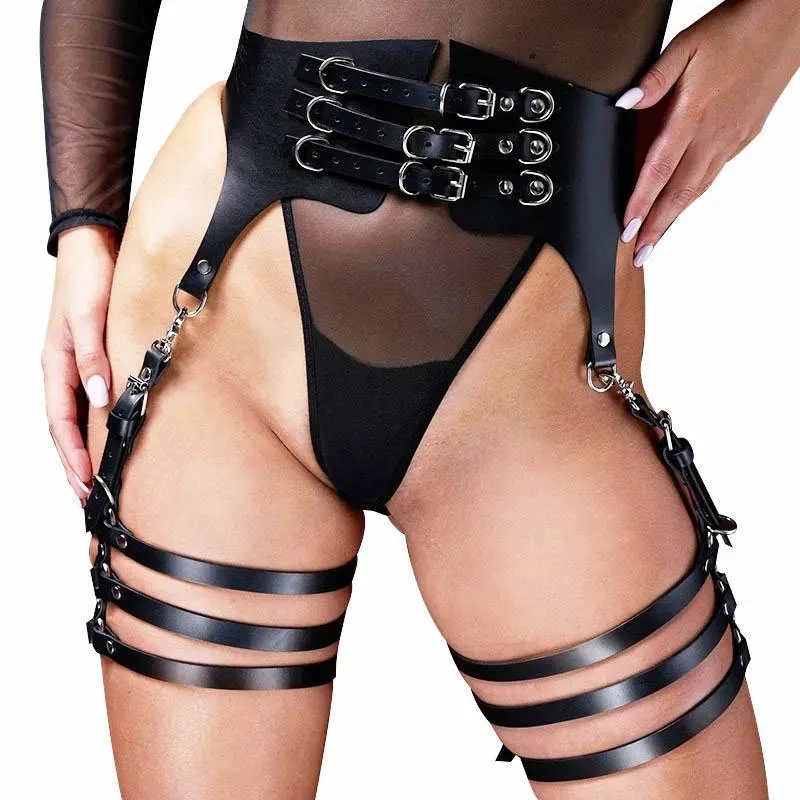 Cage Leather Body Harness