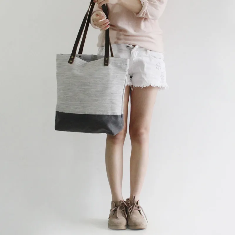 Canvas Tote Bag, Ladies Accessory Purse, Cotton Designer Handbag, Gifts for Mom, Beach Bag