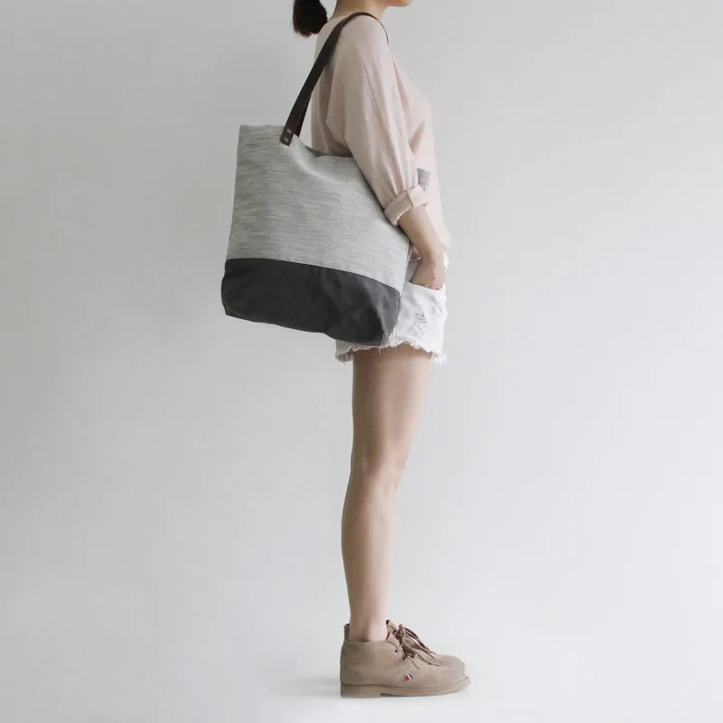 Canvas Tote Bag, Ladies Accessory Purse, Cotton Designer Handbag, Gifts for Mom, Beach Bag
