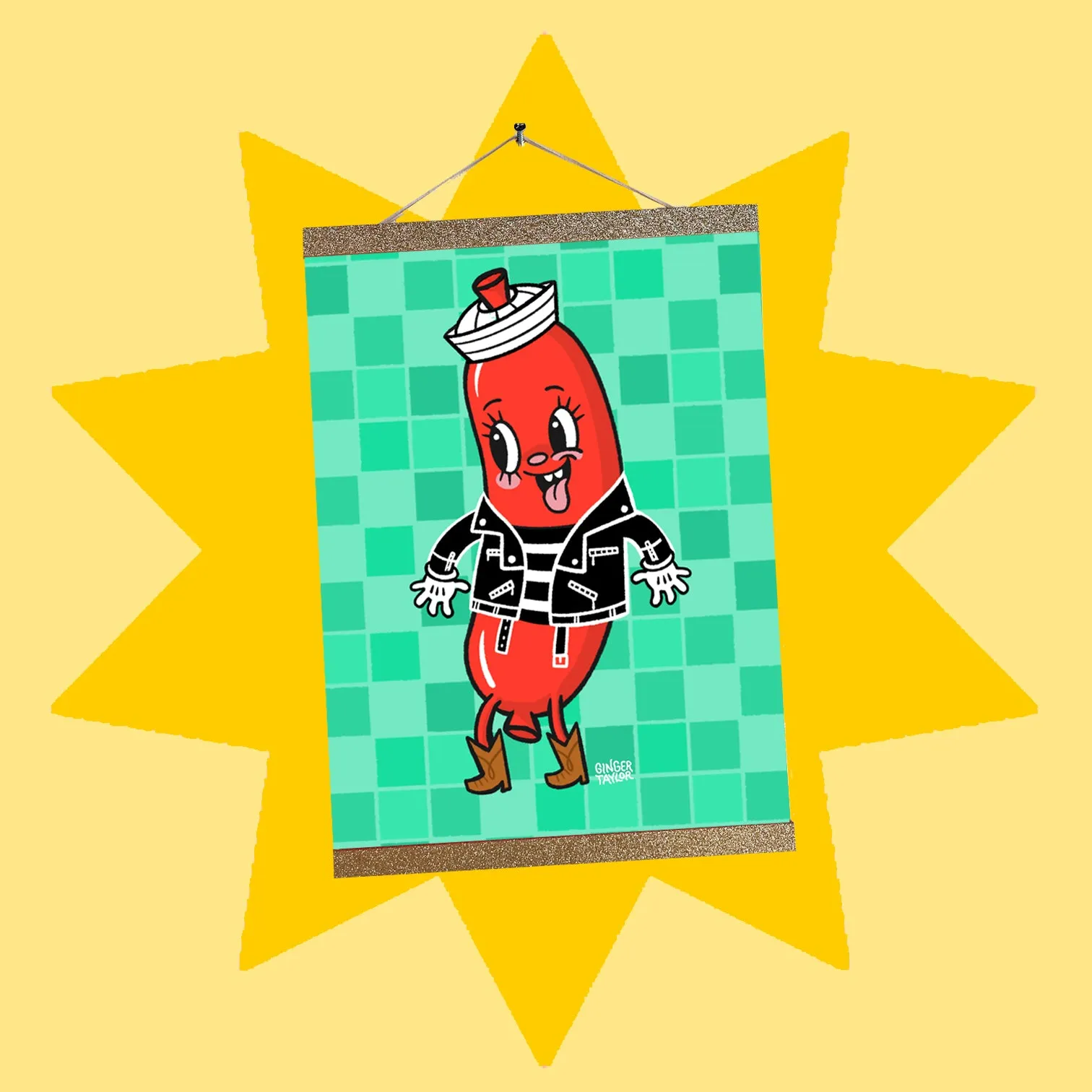 Captain Hot Diggity Dog - Print