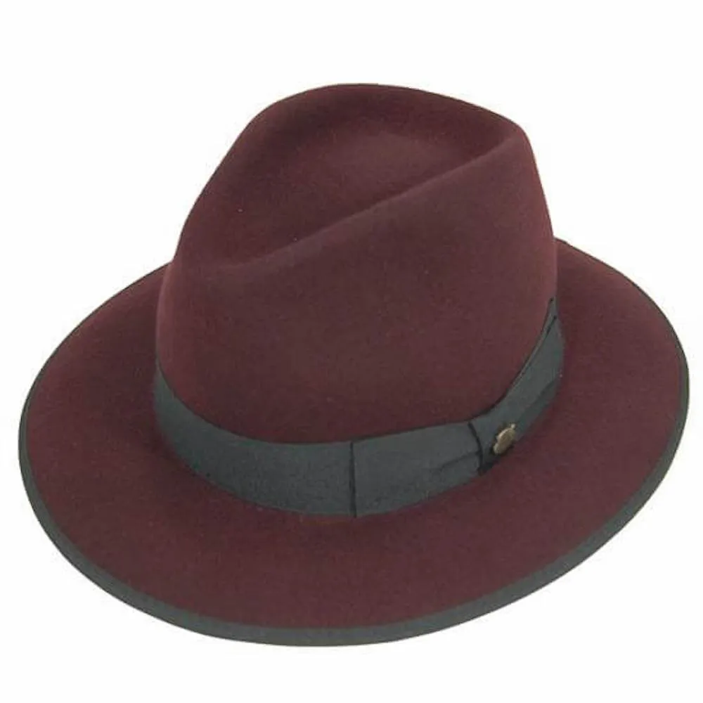 Chapeau en feutre Panama - Bordeaux