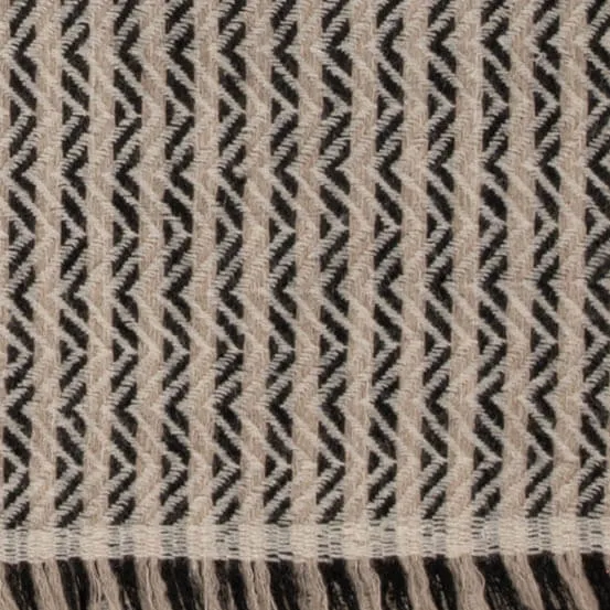 Chevron Striped Pashmina Cashmere Shawl
