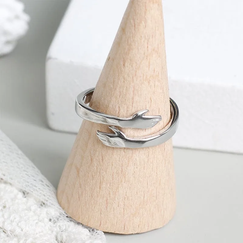 Christian Hugging Hands Ring