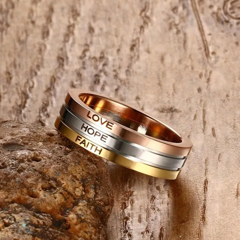 Christian Ring <br> Faith Hope Love