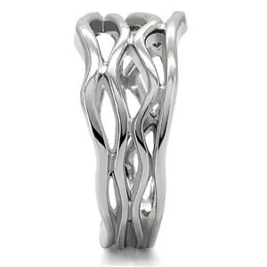 CJ7847OS Wholesale Stainless Steel Stacked Branches Ring