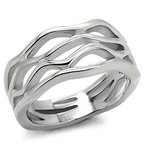 CJ7847OS Wholesale Stainless Steel Stacked Branches Ring