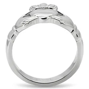 CJ7853OS Wholesale Stainless Steel Claddagh Ring