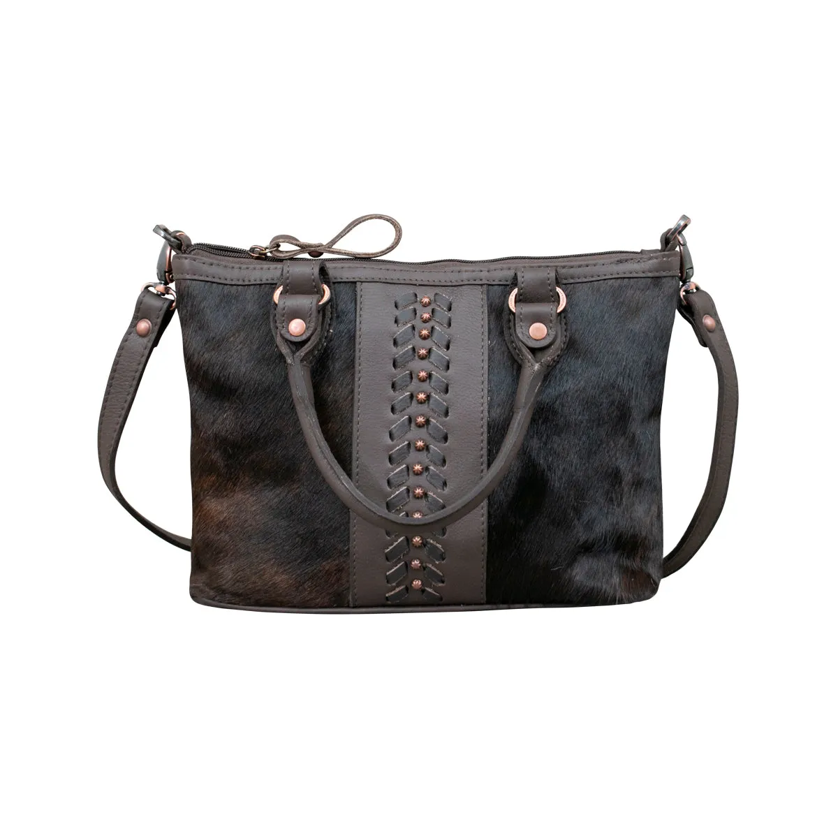 Cowtown Small Zip-Top Satchel w/ Secret Compartment