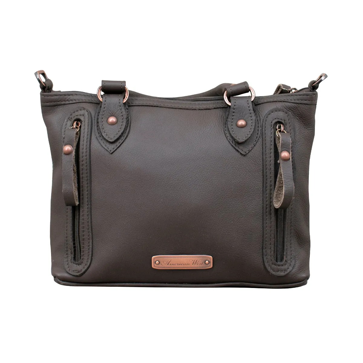 Cowtown Small Zip-Top Satchel w/ Secret Compartment