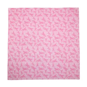 CTM® Women's Cotton Pink Ribbon Breast Cancer Awareness Bandanas