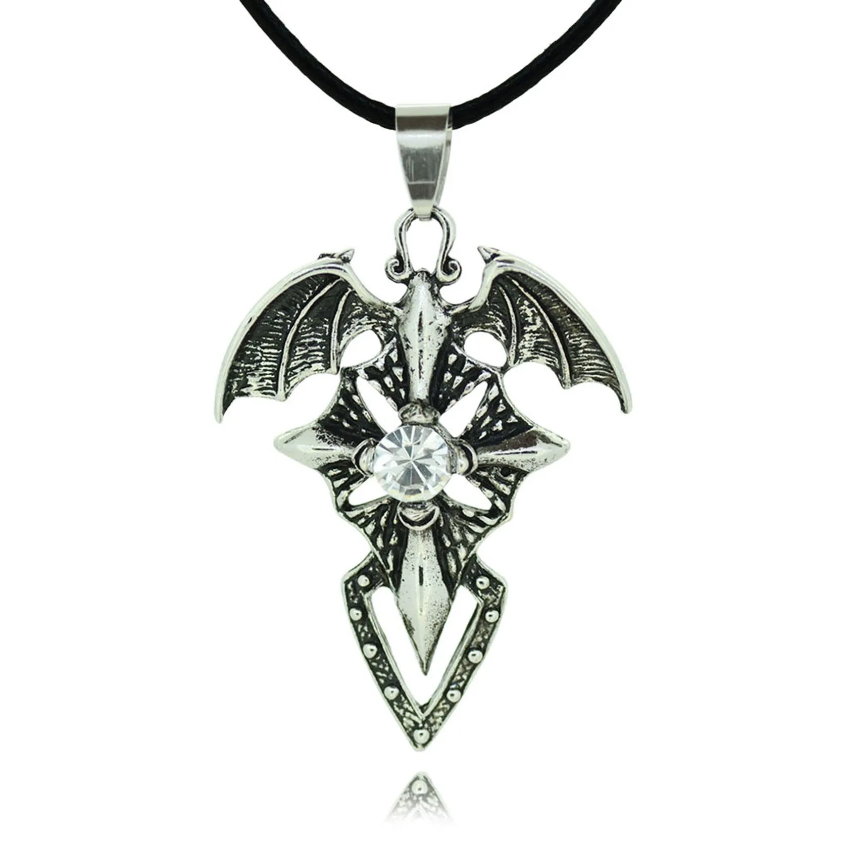 Fashion Shape Skull Pendant Necklace For Men Classic Rope Punk Statement Chain Necklace Summer Style Silver Fine Jewelry