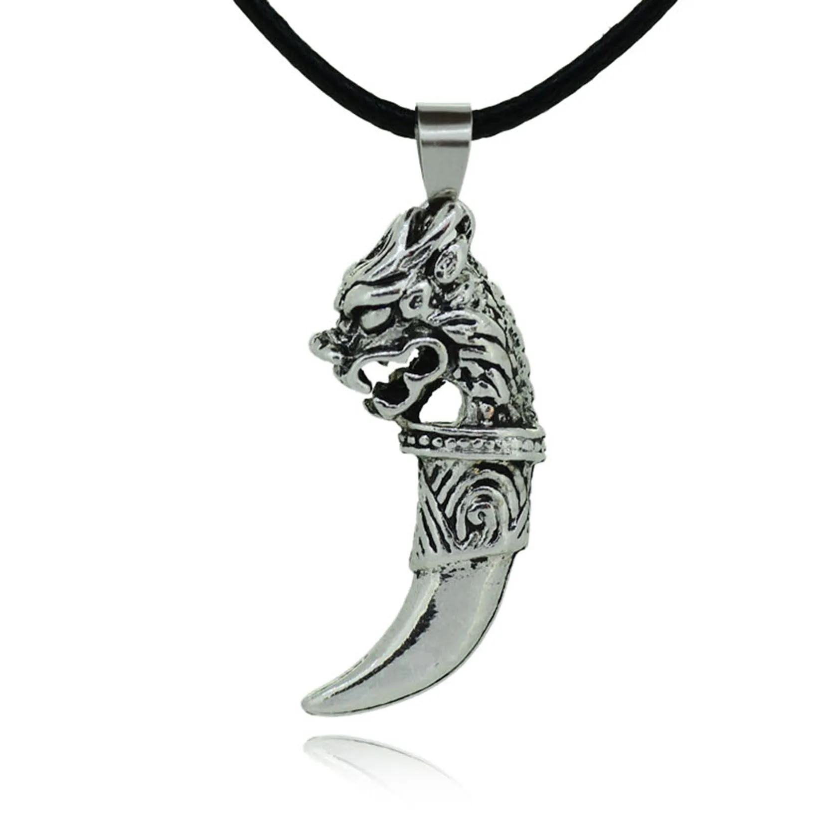 Fashion Shape Skull Pendant Necklace For Men Classic Rope Punk Statement Chain Necklace Summer Style Silver Fine Jewelry
