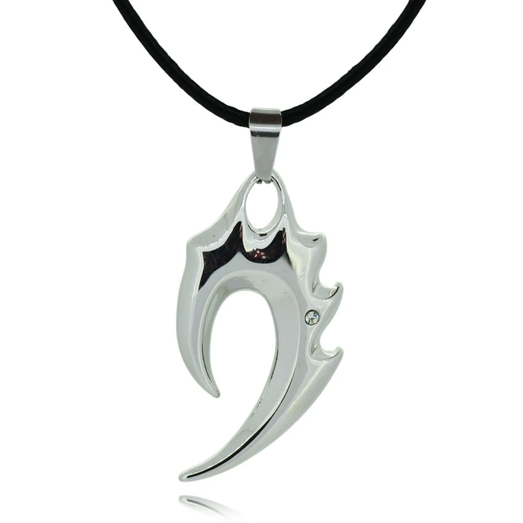 Fashion Shape Skull Pendant Necklace For Men Classic Rope Punk Statement Chain Necklace Summer Style Silver Fine Jewelry