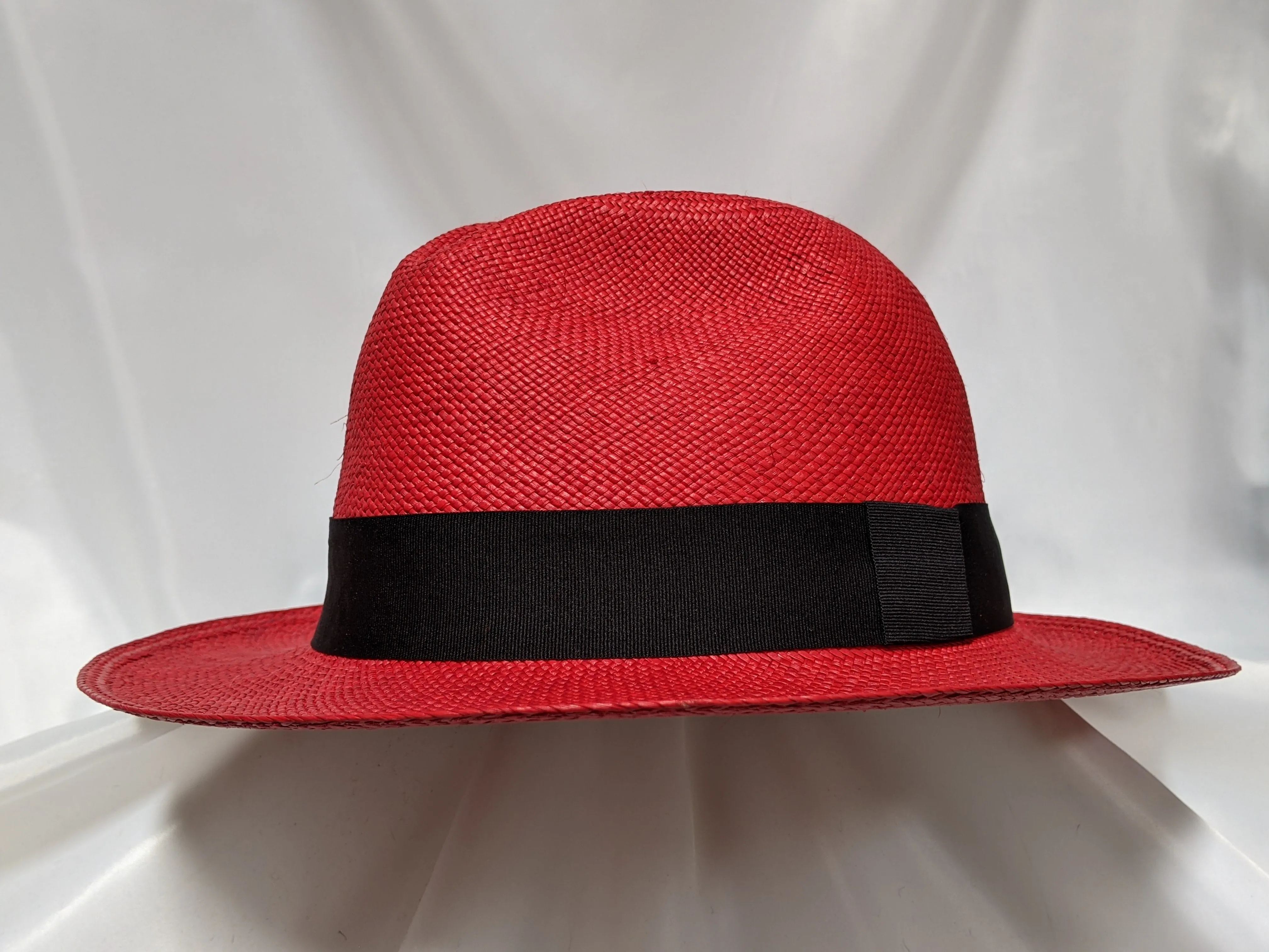 Fedora 7 5/8 (61) - Red (Montecristi Panama) #20-142