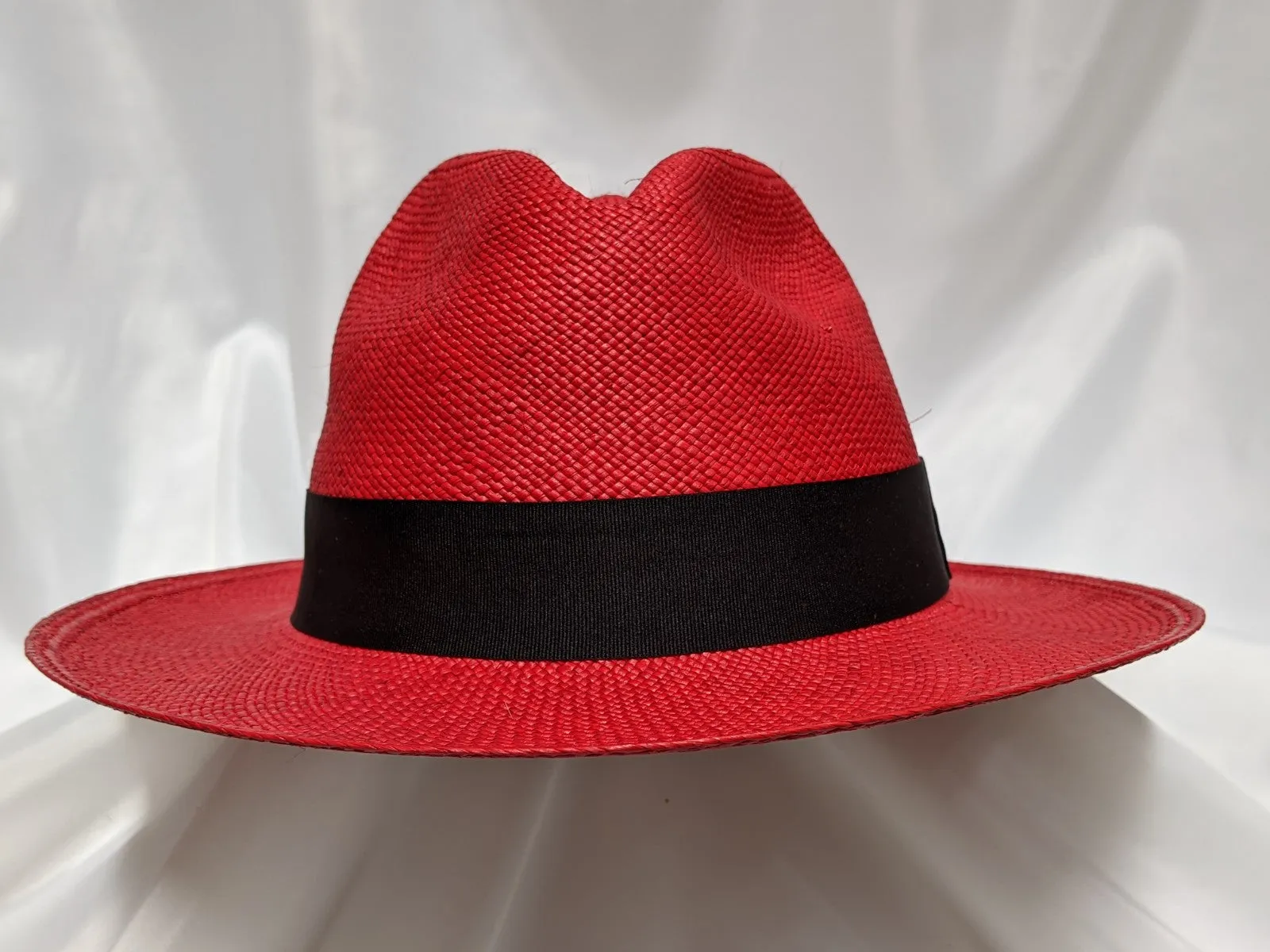 Fedora 7 5/8 (61) - Red (Montecristi Panama) #20-142