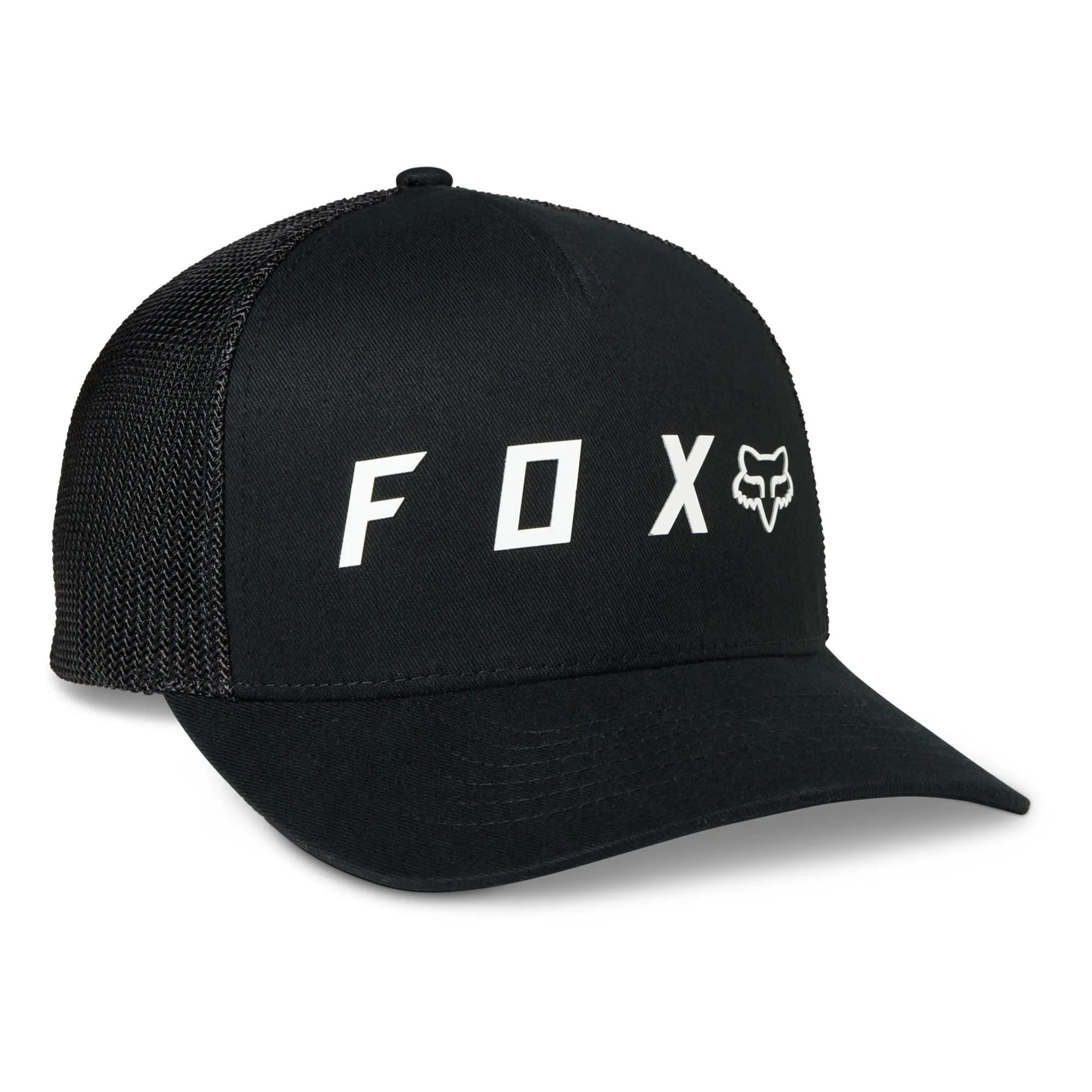 Fox Racing  Mens Absolute Flexfit Hat Cap Curved Brim Iconic Logo Black