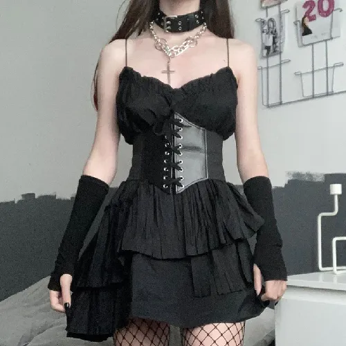 Funki Buys | Belts | Women's Gothic Under Bust Belt | Waist Cincher