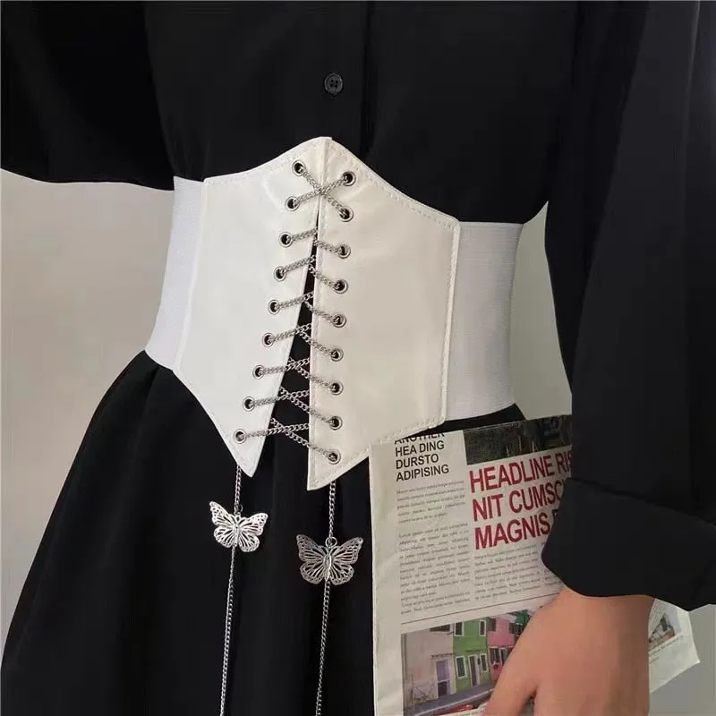 Funki Buys | Belts | Women's Gothic Under Bust Belt | Waist Cincher