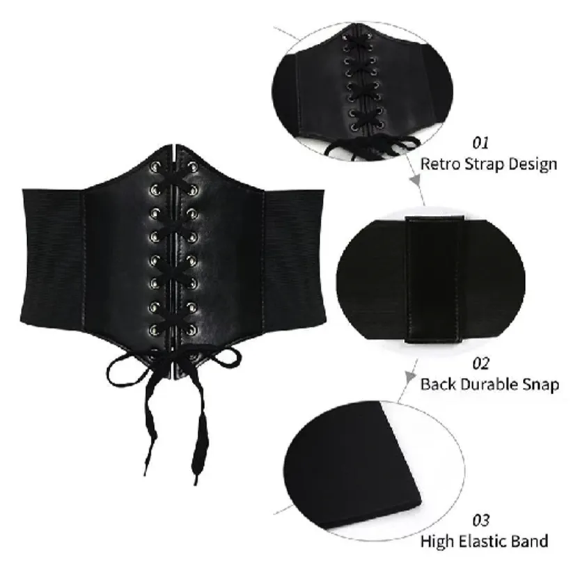 Funki Buys | Belts | Women's Gothic Under Bust Belt | Waist Cincher