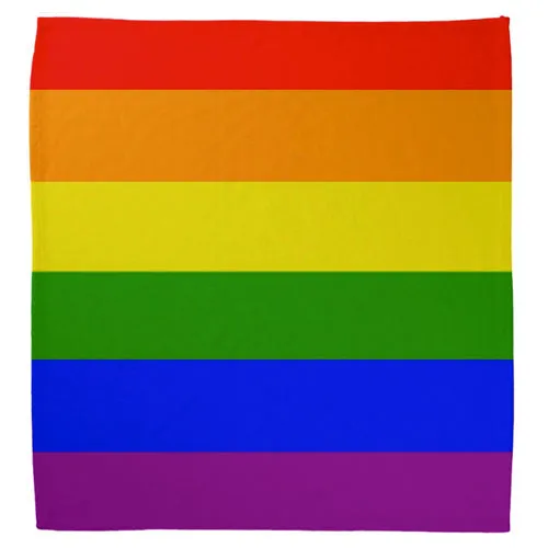 Gay Pride Rainbow Flag Bandana (Thick Stripes)