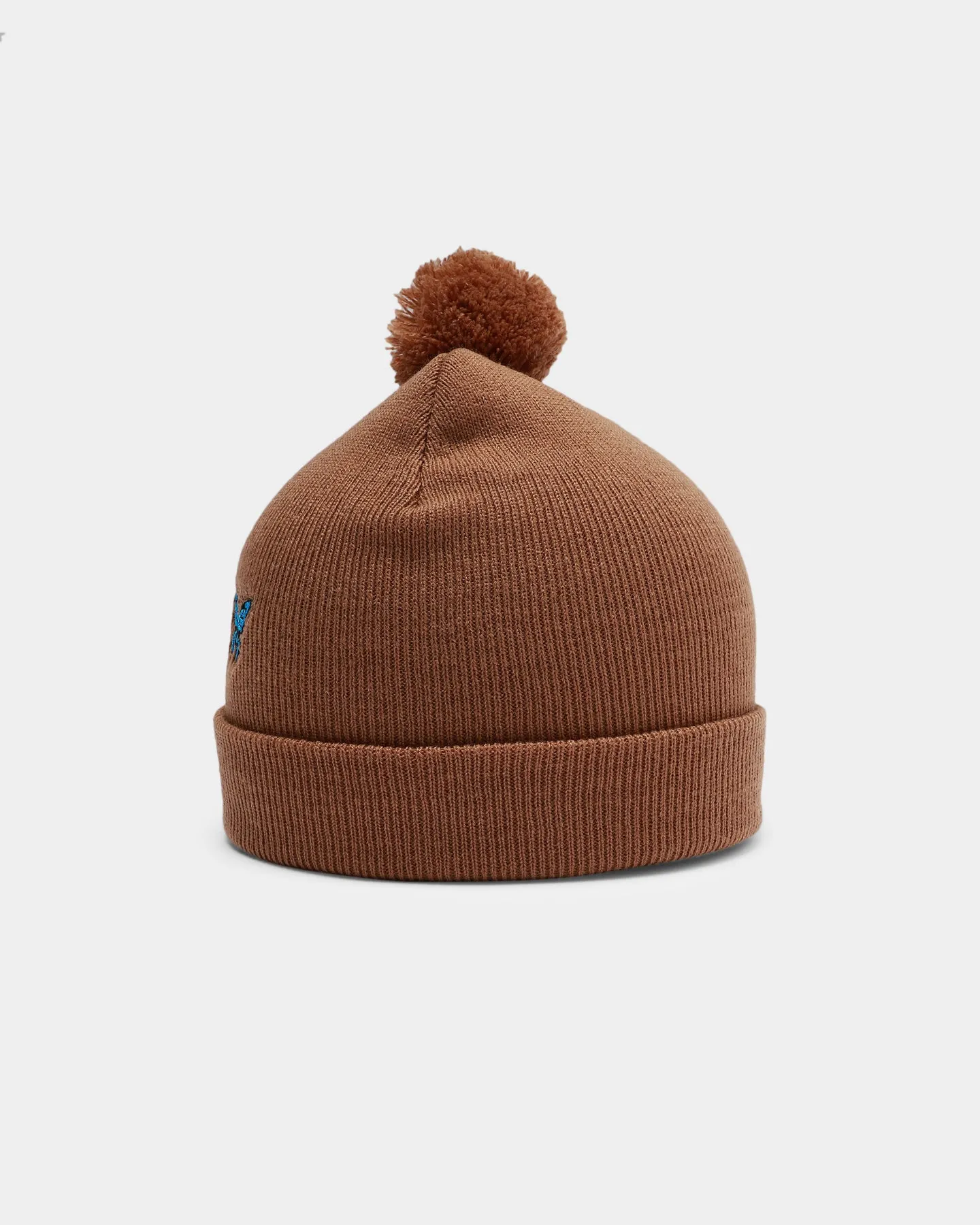 Goat Crew Butterfly Pom Beanie Tan