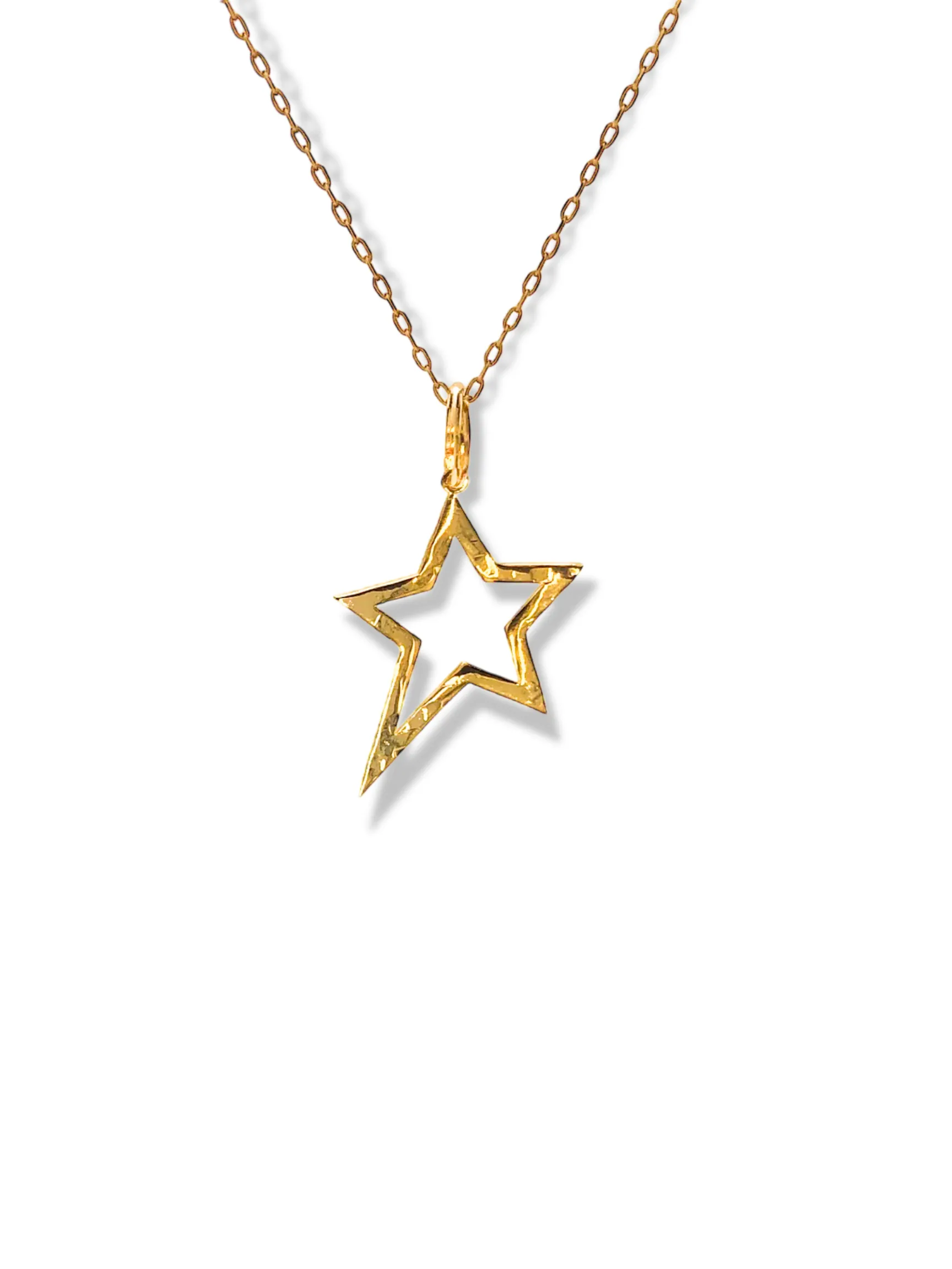 Gold Shooting Star Pendant Charm (sm)