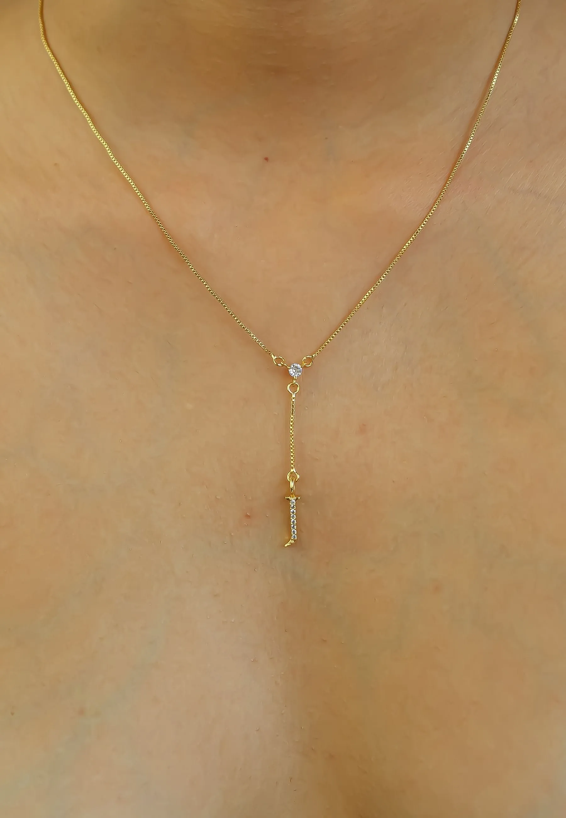 Golden Alphabet Necklaces