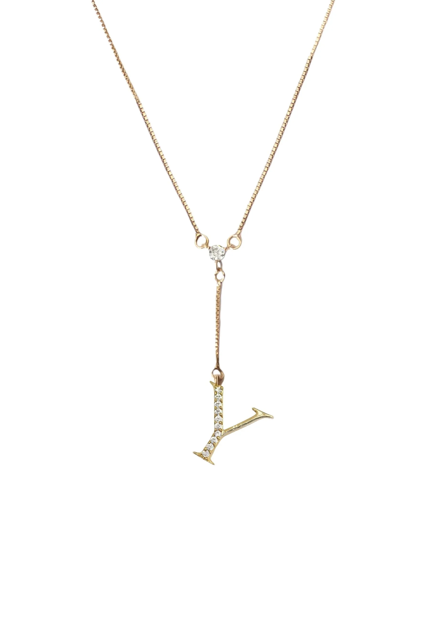 Golden Alphabet Necklaces
