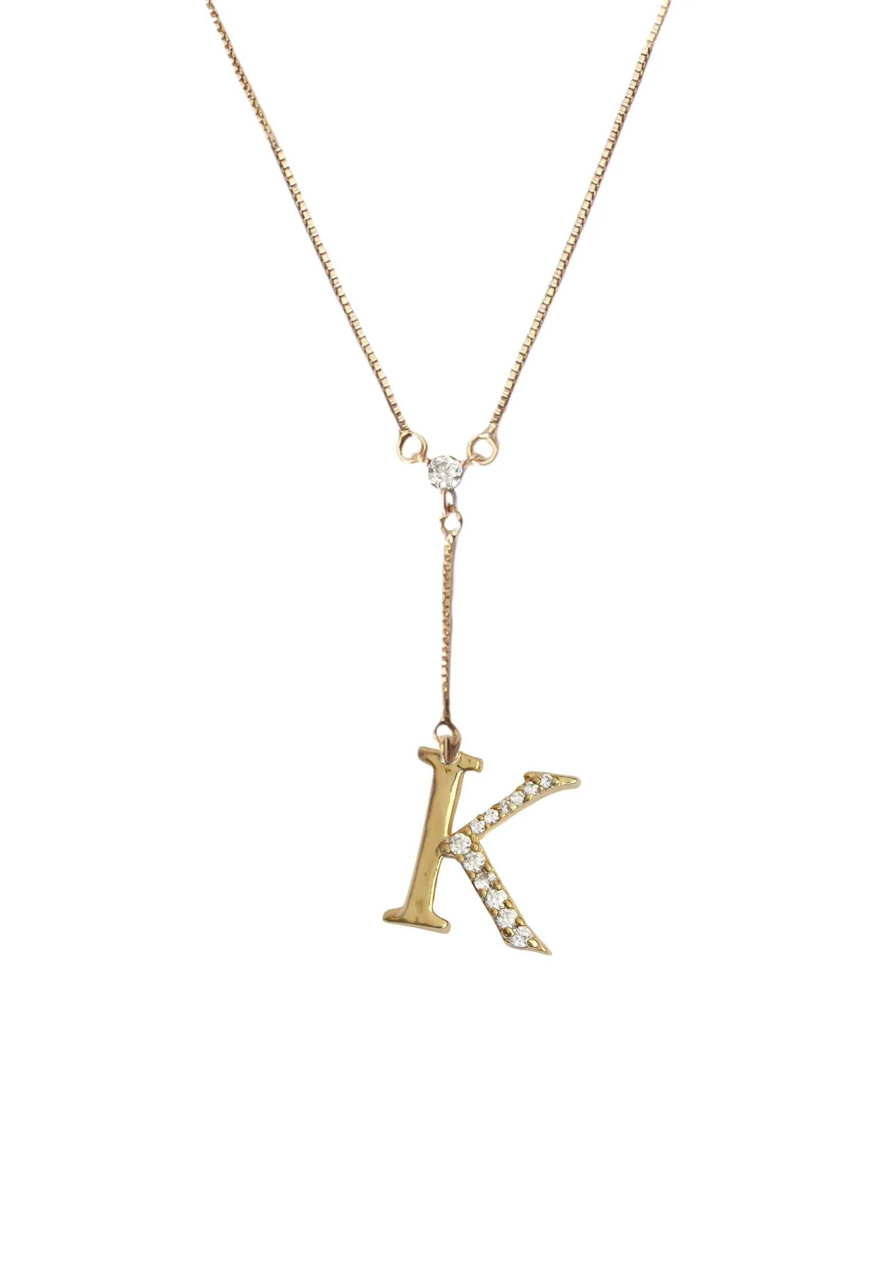 Golden Alphabet Necklaces