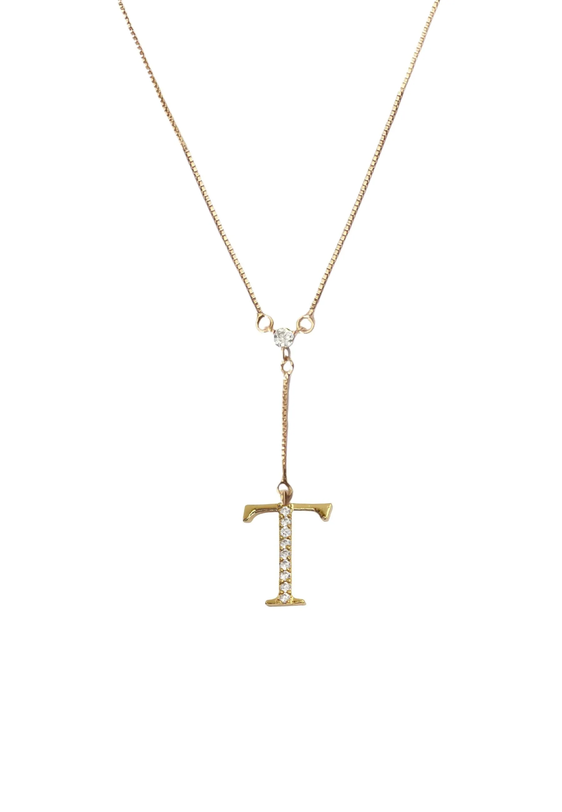 Golden Alphabet Necklaces